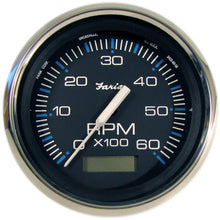 Faria Chesapeake Black 4’’ Tachometer w/Hourmeter - 6000 RPM (Gas) (Inboard) [33732] - Gauges
