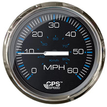 Faria Chesepeake Black 4’’ Studded Speedometer - 60MPH (GPS) [33749] - Gauges