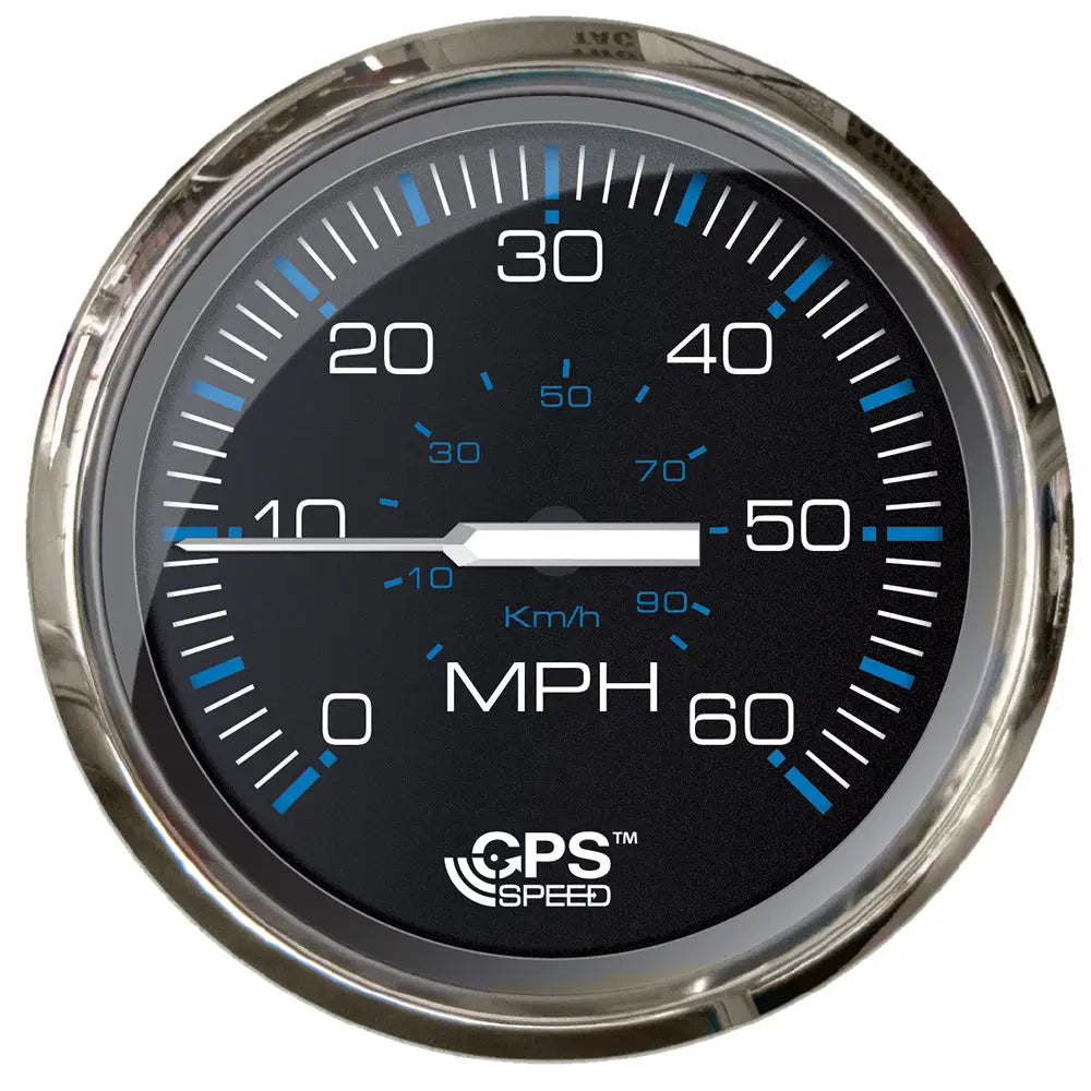 Faria Chesepeake Black 4’’ Studded Speedometer - 60MPH (GPS) [33749] - Gauges