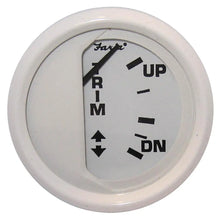 Faria Dress White 2’’ Trim Gauge (Mercury / Mariner / Mercruiser / Volvo DP / Yamaha 01 and newer) [13122] - Gauges
