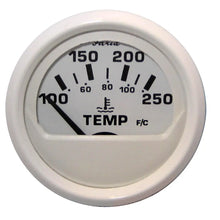 Faria Dress White 2’’ Water Temperature Guage (100-250 DegreeF) [13110] - Gauges