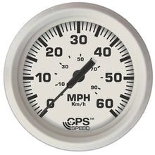 Faria Dress White 4’’ GPS Speedometer - 60 MPH [33147] - Gauges