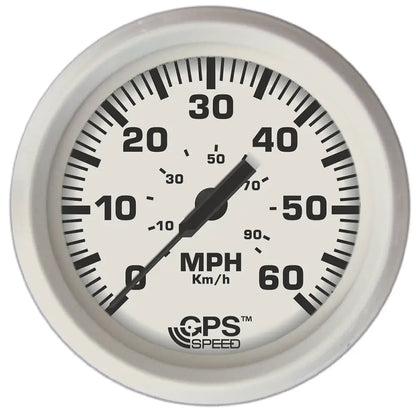 Faria Dress White 4’’ GPS Speedometer - 60 MPH [33147] - Gauges