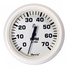 Faria Dress White 4’’ Tachometer - 7000 RPM (Gas) (All Outboards) [33104] - Gauges