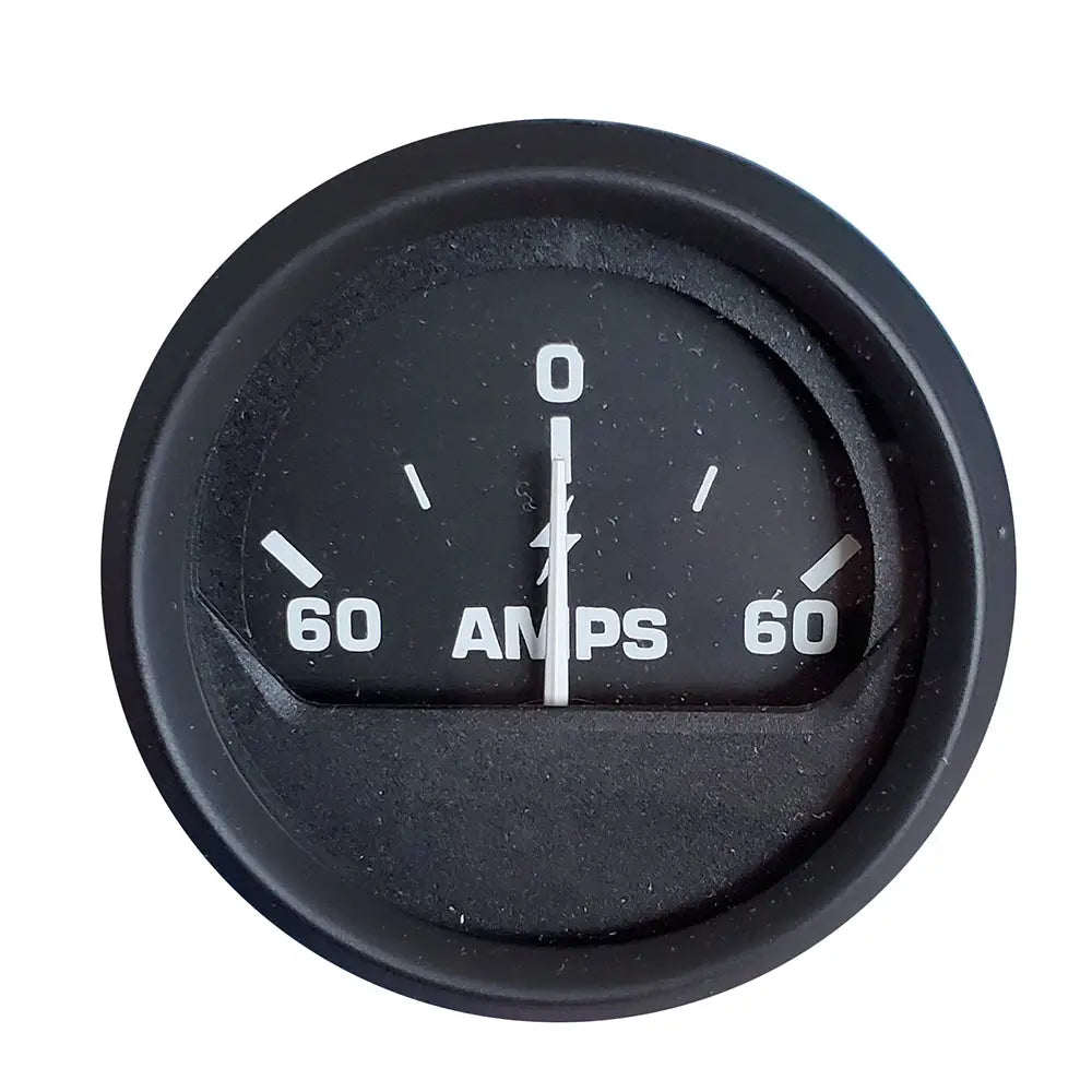 Faria Euro Black 2’’ Ammeter Gauge (60-0-60 AMP) [12822] - Gauges