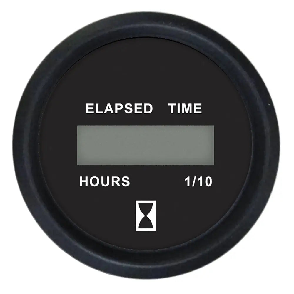 Faria Euro Black 2’’ Digital Hourmeter Gauge [12835] - Gauges