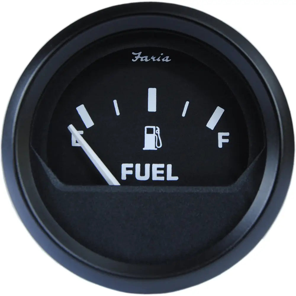 Faria Euro Black 2’’ Fuel Level Gauge - Metric [12802] - Gauges
