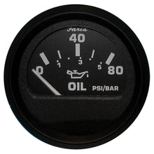Faria Euro Black 2’’ Oil Pressure Gauge (80 PSI) [12803] - Gauges