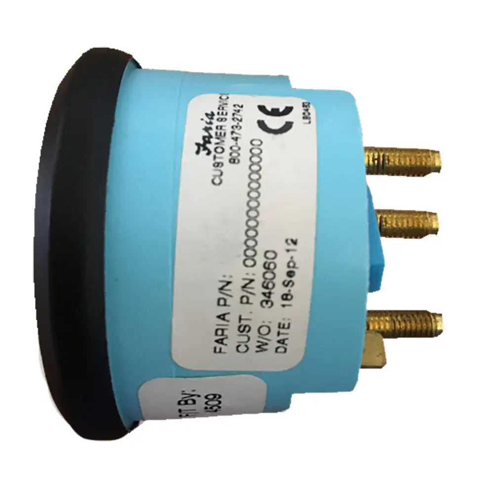 Faria Euro Black 2’’ Oil Pressure Gauge - Metric (5 Bar) [12805] - Gauges