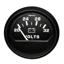 Faria Euro Black 2’’ Voltmeter (20-32 V) [12860] - Gauges