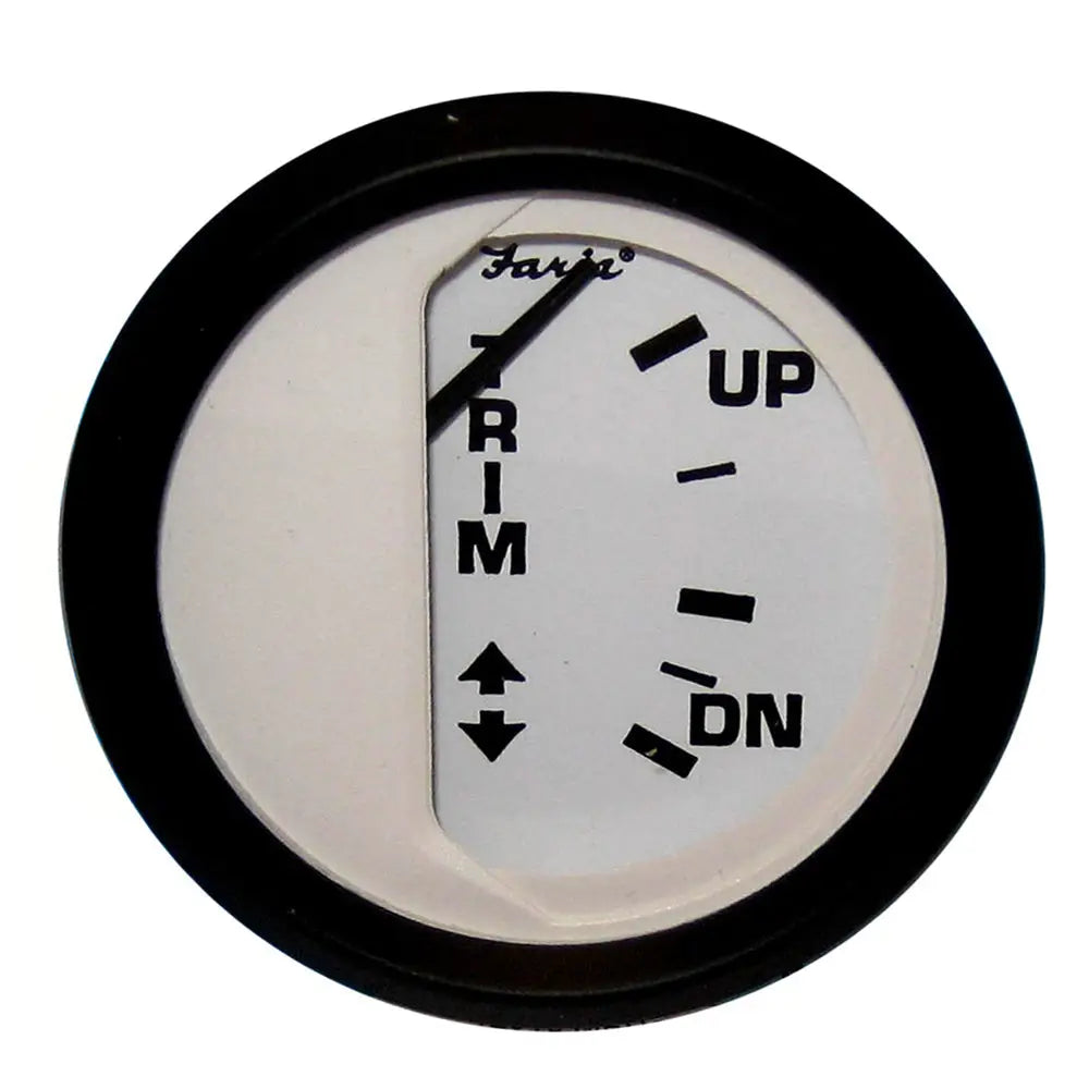 Faria Euro White 2’’ Trim Gauge f/ Mercury / Mariner /Mercruiser/Volvo DP/ Yamaha 01 and Newer [12916] - Gauges