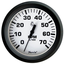 Faria Euro White 4’’ Tachometer 7000 RPM (Gas) (Outboards) [32905] - Gauges