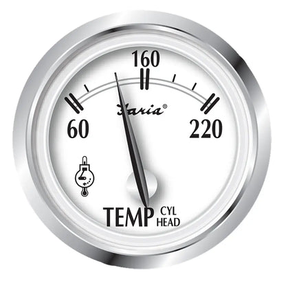 Faria Newport SS 2’’ Cylinder Head Temperature Gauge w/Sender - 60 to 220 F [25011] - Gauges