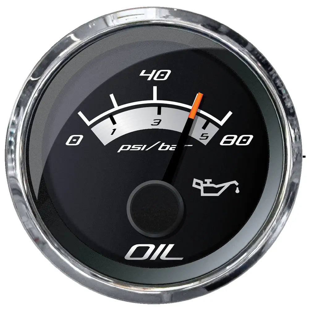 Faria Platinum 2’’ Oil Pressure Gauge - 80 PSI [22024] - Gauges