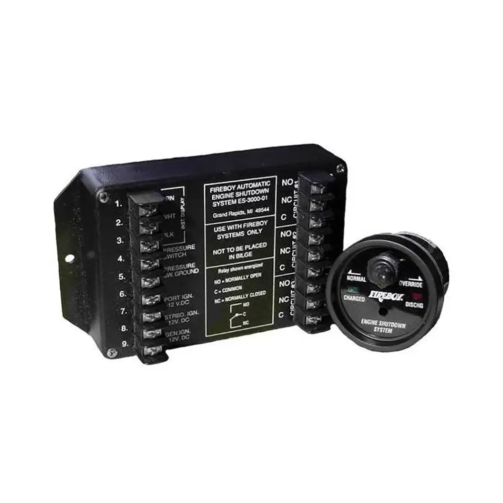 Fireboy-Xintex 8 Circuit Engine Shutdown w/Time Delay - Round Display [ES-8015-01] - Fume Detectors