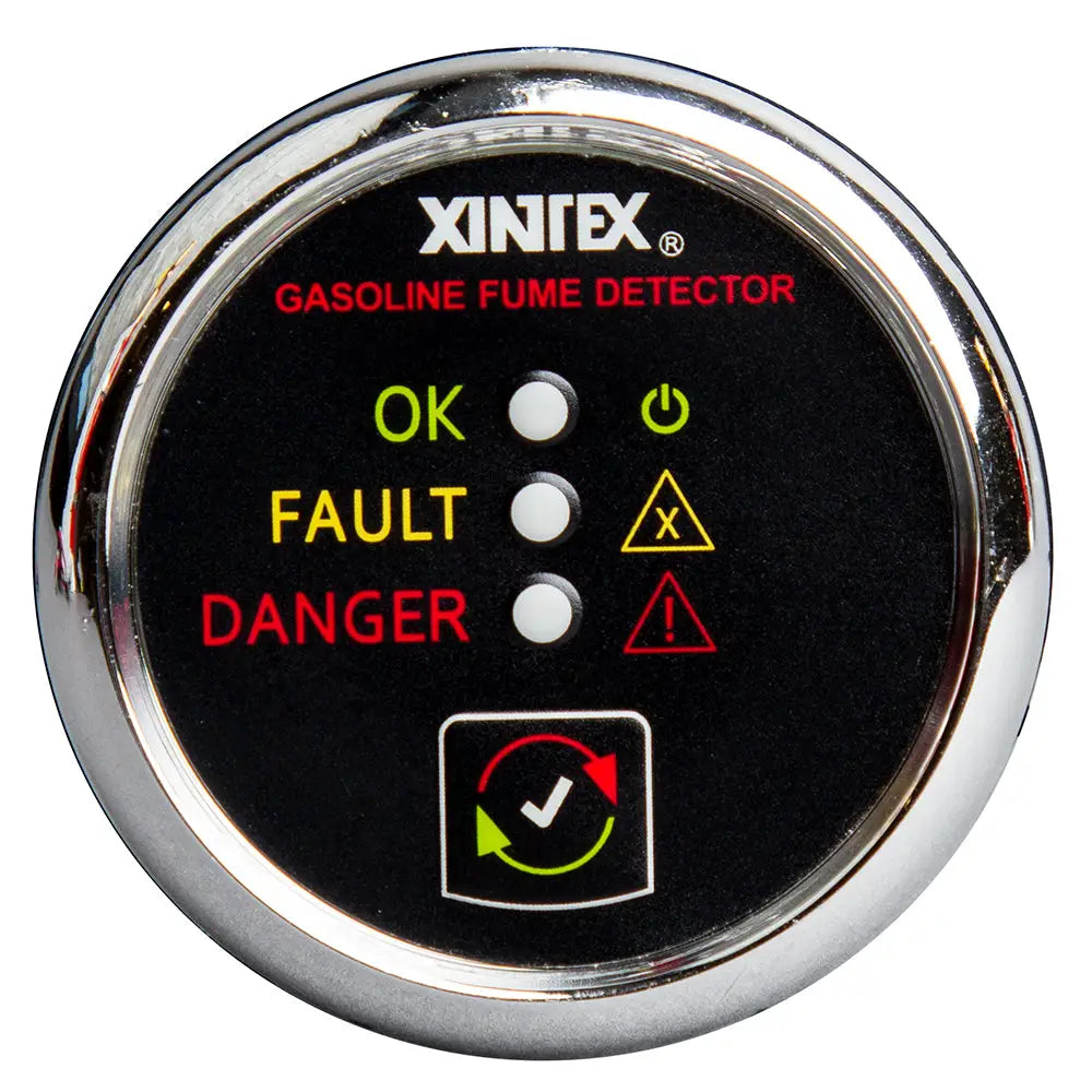 Fireboy-Xintex Gasoline Fume Detector - Chrome Bezel - 12/24V [G-1C-R] - Fume Detectors