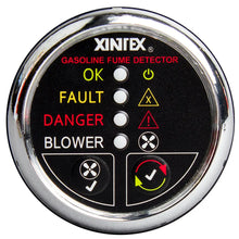 Fireboy-Xintex Gasoline Fume Detector w/Blower Control - Chrome Bezel - 12V [G-1CB-R] - Fume Detectors