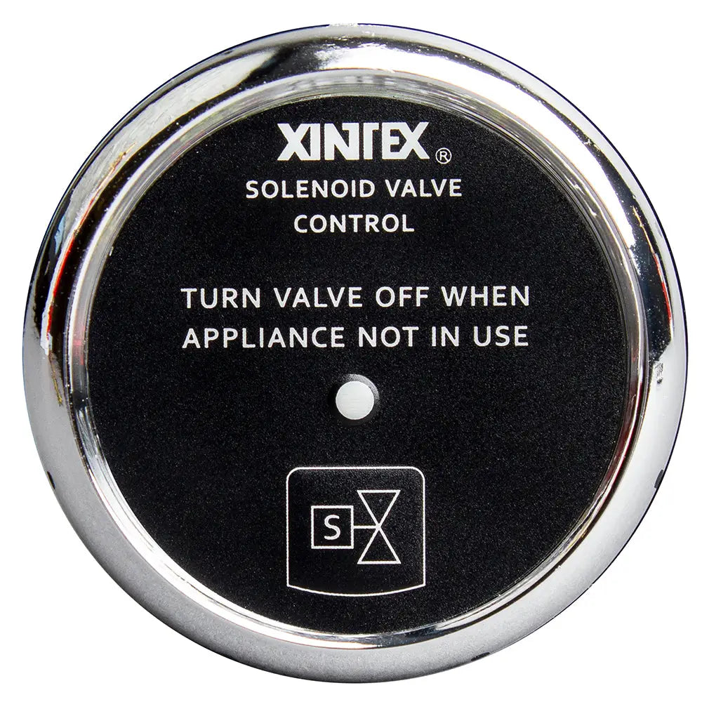 Fireboy-Xintex Propane Control Solenoid Valve w/Chrome Bezel Display [C-1C-R] - Fume Detectors