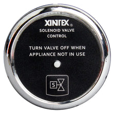 Fireboy-Xintex Propane Control Solenoid Valve w/Chrome Bezel Display [C-1C-R] - Fume Detectors