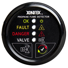 Fireboy-Xintex Propane Fume Detector w/Automatic Shut-Off Plastic Sensor - No Solenoid Valve - Black Bezel Display