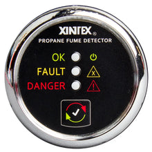 Fireboy-Xintex Propane Fume Detector w/Plastic Sensor - No Solenoid Valve - Chrome Bezel Displa [P-1C-R] - Fume