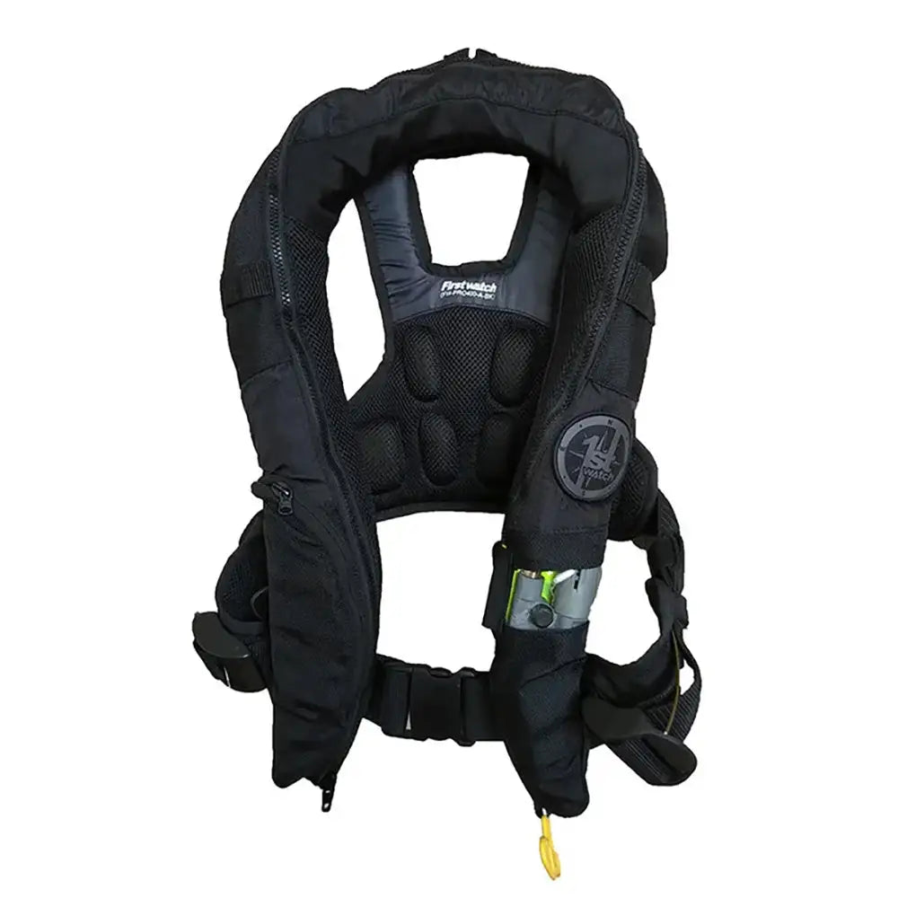 First Watch Auto/Manual Convertible 38G Inflatable PFD - Black [FW-40PROA/M-BK] - Personal Flotation Devices