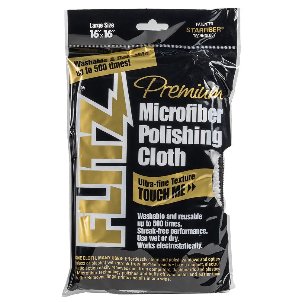 16’’ x 16’’ Single Bag Flitz Microfiber Polishing Cloth - Cleaning