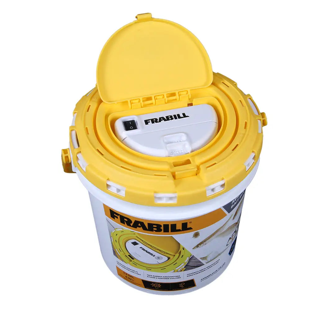 Frabill Dual Bait Bucket with Built-In Aerator - Livewell Pumps