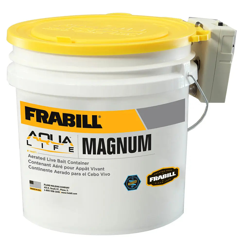 Frabill Magnum Bucket - 4.25 Gallons w/Aerator [14071] - Livewell Pumps