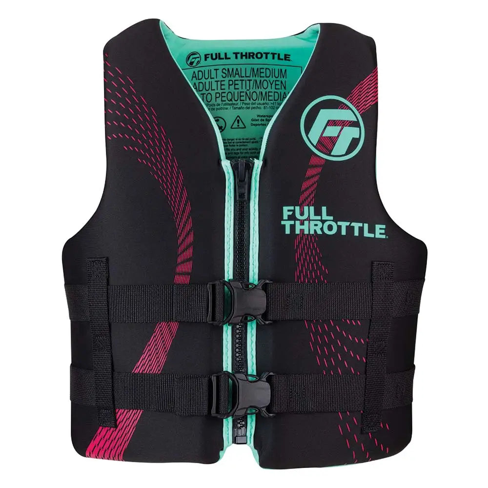 Full Throttle Adult Rapid-Dry Life Jacket - L/XL - Aqua/Black [142100-505-050-22] - Life Vests