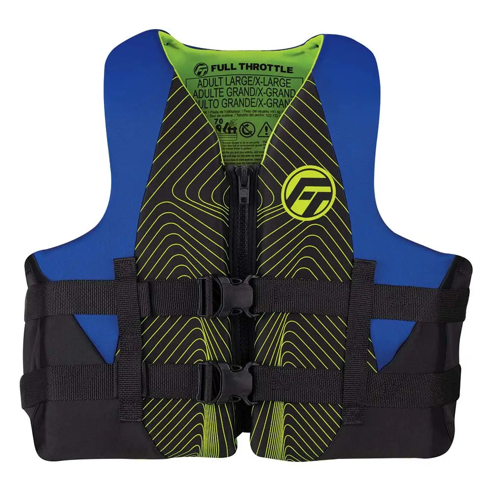 Full Throttle Adult Rapid-Dry Life Jacket - S/M - Blue/Black [142100-500-030-22] - Life Vests