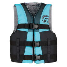 Full Throttle Teen Nylon Life Jacket - Aqua/Black [112200-505-010-22] - Life Vests