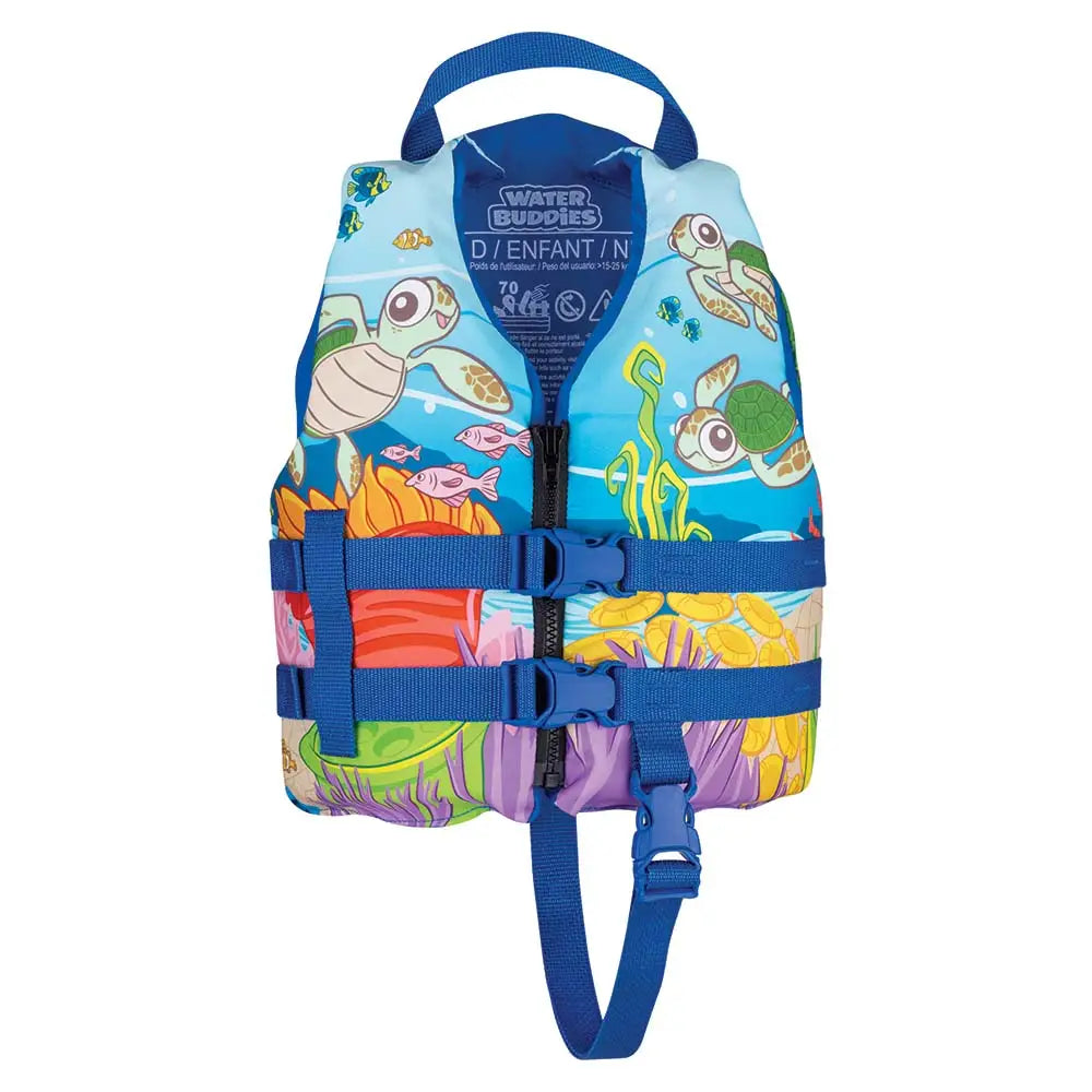 Full Throttle Water Buddies Vest Child 30 50lbs Turtle [104300 500 001 17] Personal Flotation Devices