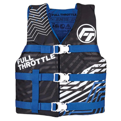 Full Throttle Youth Nylon Life Jacket - Blue/Black [112200-500-002-22] - Life Vests