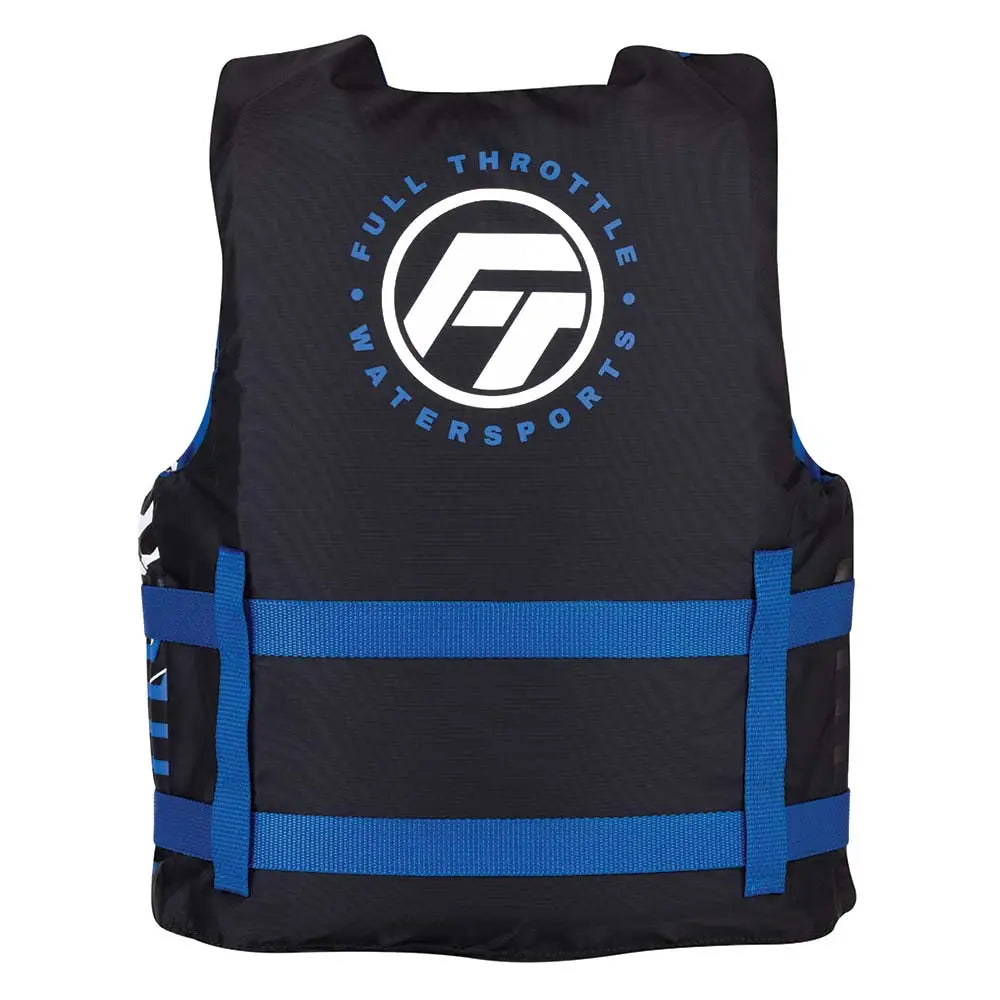 Full Throttle Youth Nylon Life Jacket - Blue/Black [112200-500-002-22] - Life Vests