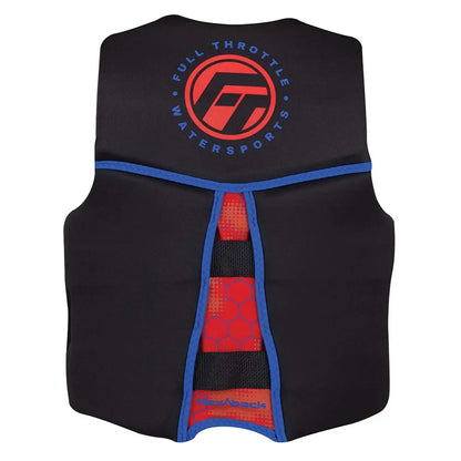 Full Throttle Youth Rapid-Dry Flex-Back Life Jacket - Red/Black [142500-100-002-22] - Life Vests