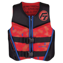 Full Throttle Youth Rapid-Dry Flex-Back Life Jacket - Red/Black [142500-100-002-22] - Life Vests
