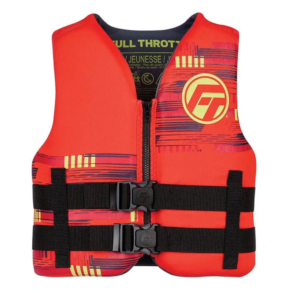 Full Throttle Youth Rapid-Dry Life Jacket - Red [142100-100-002-26] - Life Vests