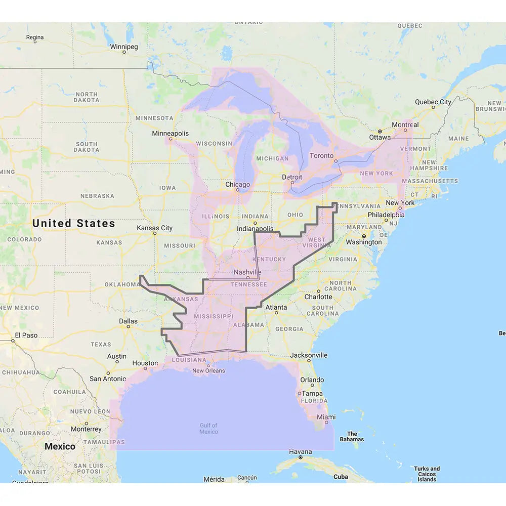 Furuno Gulf of Mexico Great Lakes Rivers - Vector Chart Standard Resolution Satellite Photos f/Part of the Great Lakes