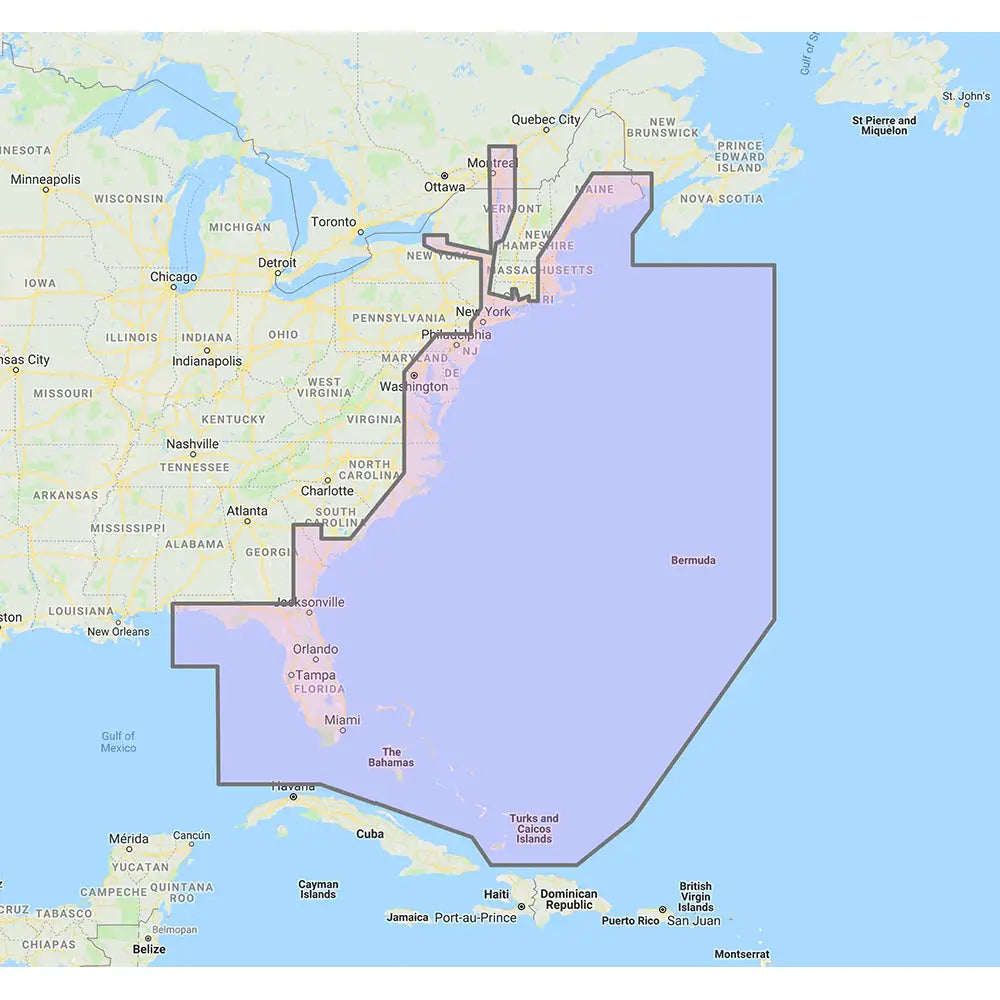 Furuno U.S. East Coast Bahamas Bermuda - Vector Charts Standard Resolution Satellite Photos f/Bahamas - Unlock Code