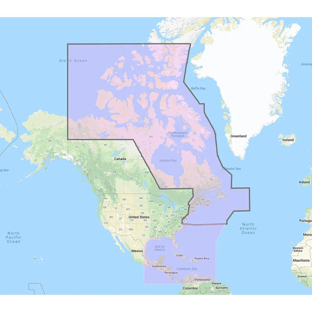Furuno US Canada Atlantic Coast Gulf of Mexico Caribbean Bahamas and central America Vector Charts - Unlock Code