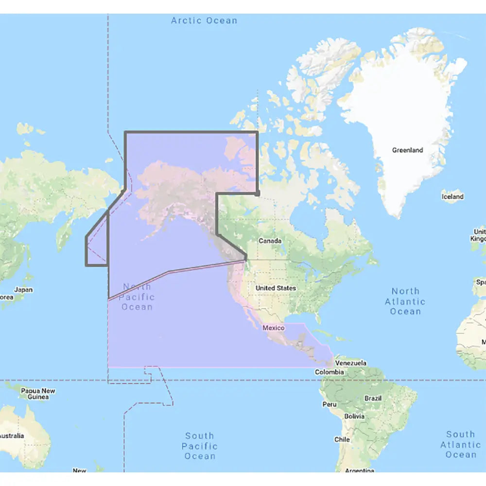 Furuno US Canada Pacific Coast Hawaii Alaska Mexico to Panama - C-MAP Mega Wide Chart - Unlock Code [MM3-VNA-035]