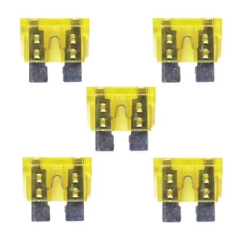 Fuse 20 amp ATC Yellow 5 Pack - Aftermarket