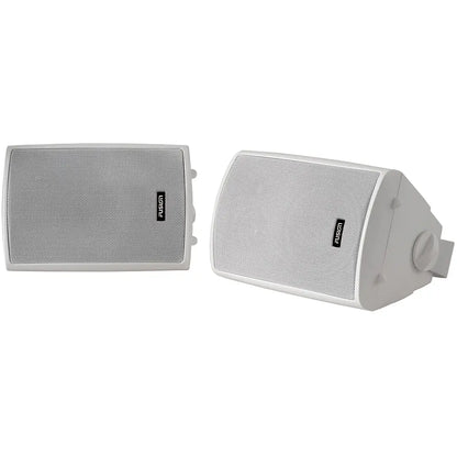 Fusion 4’’ Compact Marine Box Speakers - (Pair) White [MS-OS420] - Speakers