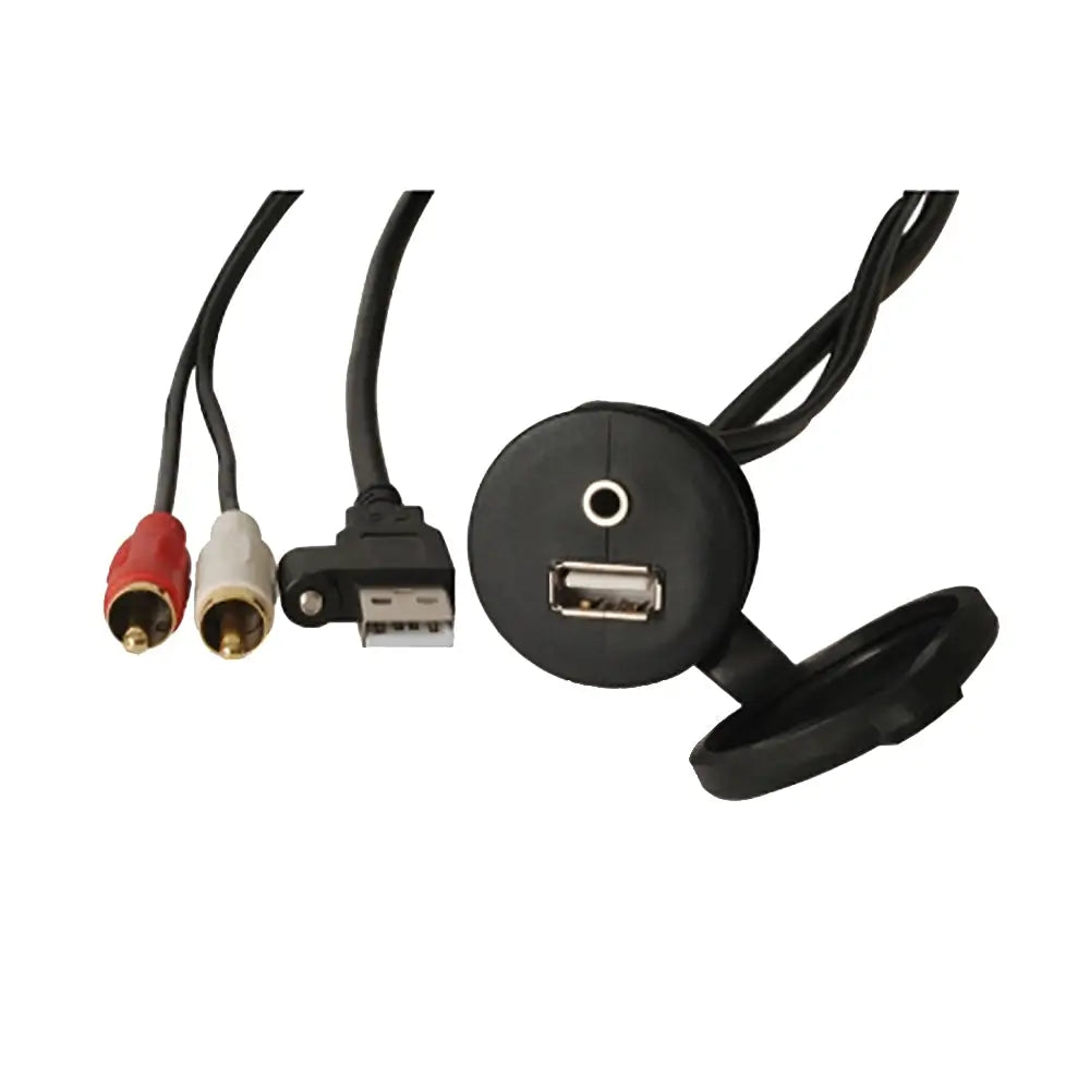 Fusion MS-CBUUSB3.5 Panel Mount USB 3.5mm Headphone Jack [010-12381-00] - Accessories