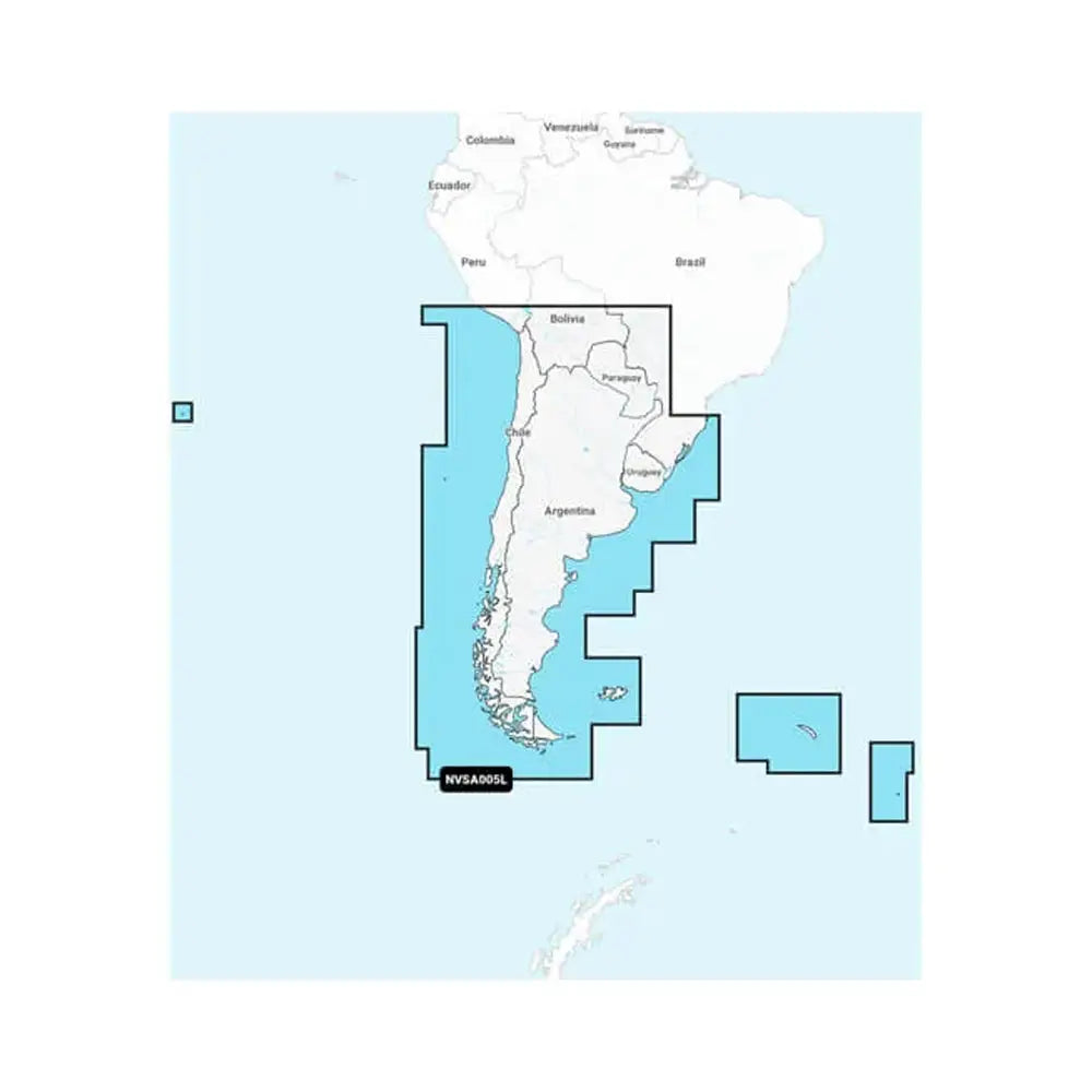 Garmin Navionics Vision + NVSA005L - Chile Argentina Easter Island - Marine Charts [010-C1286-00] - Garmin Navionics