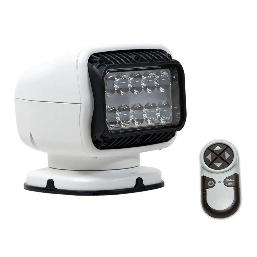 Golight GT Series LED Hybrid Light Permanent Mount w/Handheld Wireless Remote - 12V - White [20008GT] - Search Lights