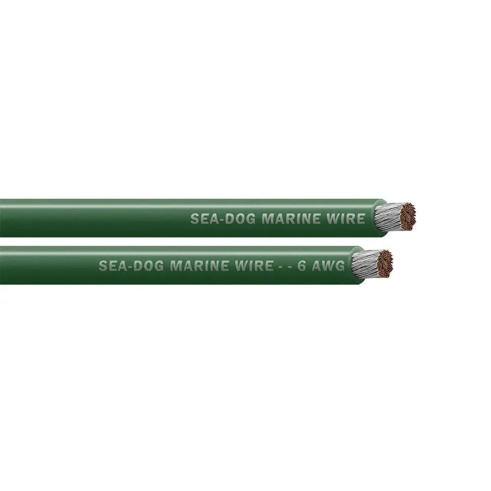 Green 6 AWG Sea-Dog Battery Cable 500 Foot Tinned Copper - Wire