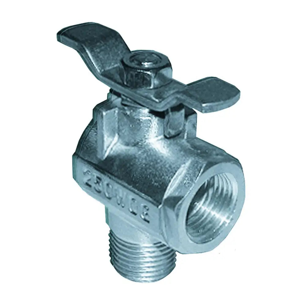 GROCO 1/2’’ NPT 90 Stainless Steel Fuel Valve [FV-590-S] - Fittings