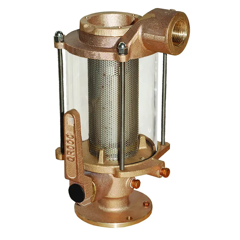 GROCO 1’’ Ball Valve/Seacock Raw Water Strainer Combo [BVS-1000] - Strainers & Baskets